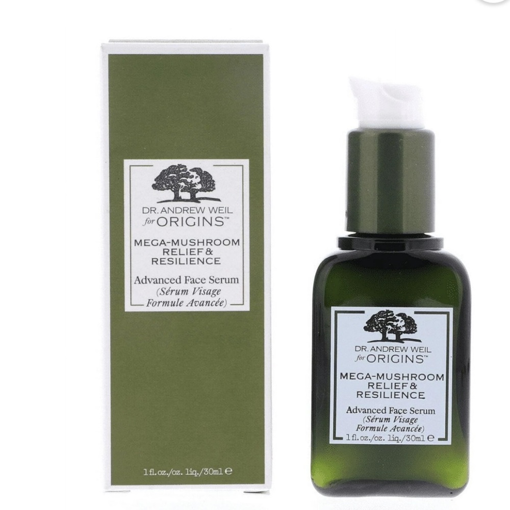 ORIGINS Mega-Mushroom Relief & Resilience Advanced Face Serum 1oz $50 NIB